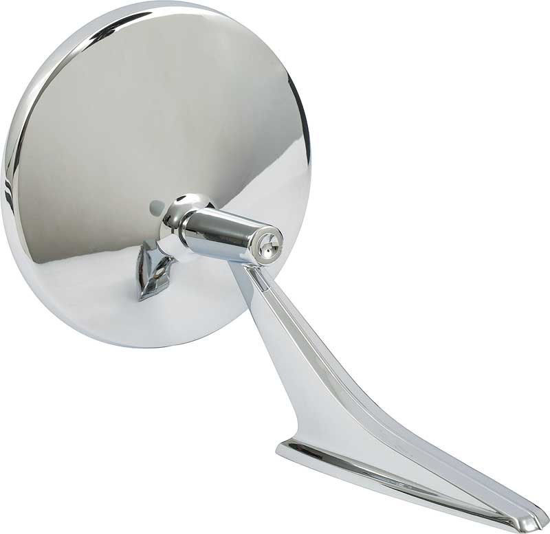1963-72 Outer Door Mirror with Ribbed Base